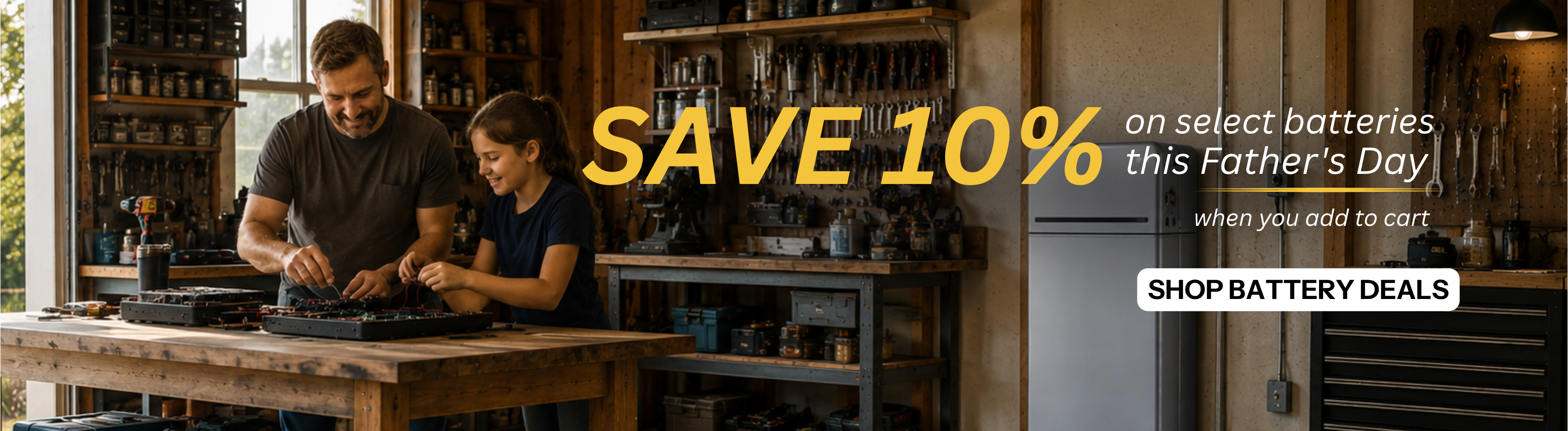 10% off select batteries this Father's Day